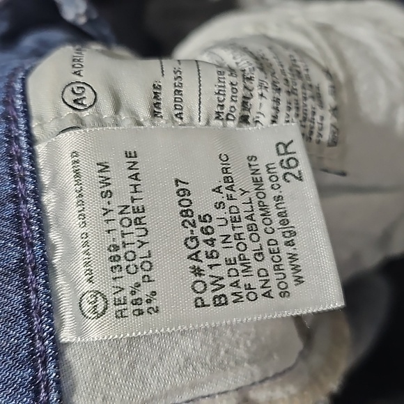 AG Adriano Goldschmied Distressed Skinny Jeans Size 26R - Picture 4 of 6